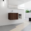 Okak Floating Bathroom Vanity with Sink Combo, Bathroom Sink Vanity with Soft Close Doors/Cabinets, Bathroom Sink Cabinet for Bathroom,Oak - 2 of 4