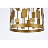 Elegant Lighting Levante 1 light pendant in brass - 4 of 4