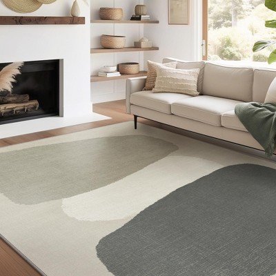 Abynow Vintage Floral Farmhouse Indoor Washable Area Rug