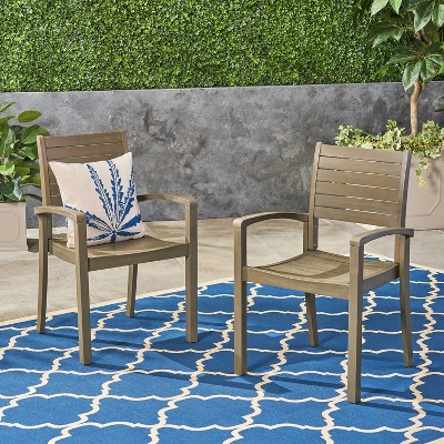 Dracelo Set of 2 Outdoor Dining Chair