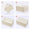 REGALWOVEN Fabric Collapsible Spacious Versatile Storage Bin with Lid and Handle 2 Pcs - 3 of 4