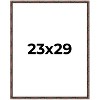 PosterPalooza | 23x29 Thin Bamboo Picture Frame, UV Acrylic, 2 Finishes - Gold and Brown - 2 of 4