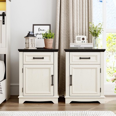 Nightstand, End Table with Drawers, Bed/Sofa Side Tables