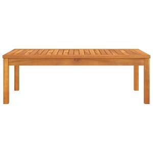 vidaXL Garden Coffee Table Natural acacia wood Solid acacia wood Medium - 1 of 4