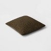 Embroidered Floral Throw Pillow Dark Green - Threshold™ - 3 of 4