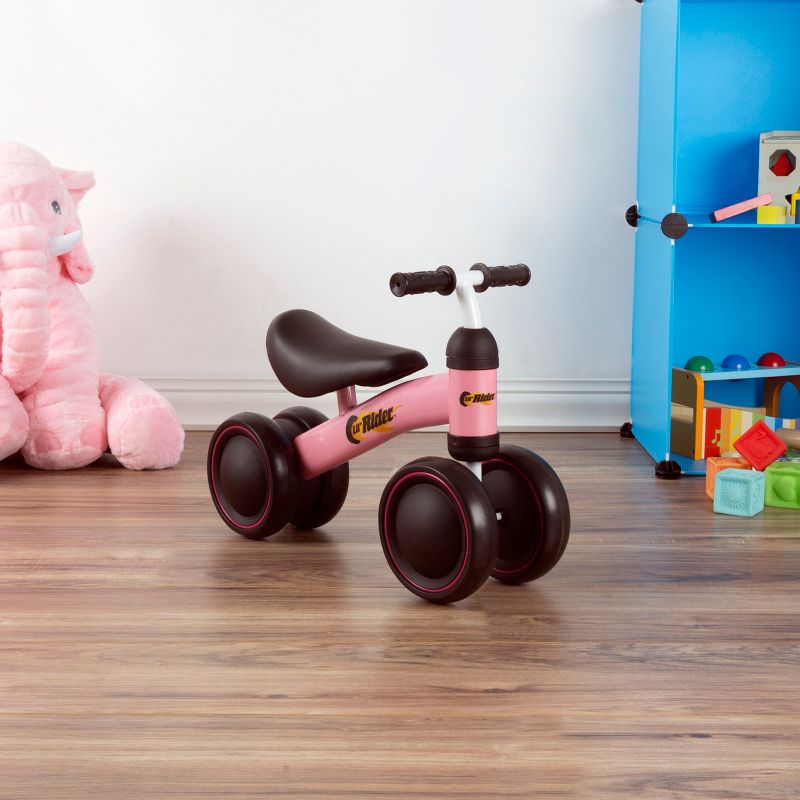 Toy Time Ride-On Mini Trike with Easy Grip Handles, Enclosed Wheels and No Pedals for Learning to Walk for Babies and Toddlers- Pink, 5 of 9