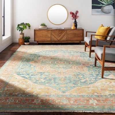 Hauteloom Managa Wool Living Room, Bedroom Area Rug - Traditional