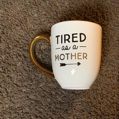 Tired as a Mother Panda Bear Coffee Cup, Gift for Mom