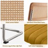 Bekrvio Bar Stools Set of 2/3/4, 26”/30" Barstool with Rattan Back, Velvet-Upholstered & Chrome Frame,Mid Century Modern Kitchen Stool for Island - 4 of 4