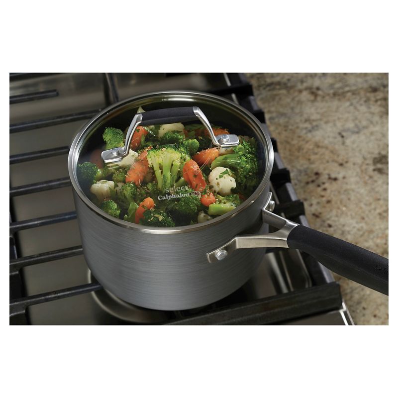 Select by Calphalon 2.5qt Hard-Anodized Non-Stick Saucepan with Cover, 5 of 7