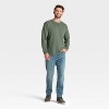 Men's Vintage Textured Crewneck Long Sleeve Shirt - Goodfellow & Co™ - 3 of 3