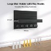LunaLulinlk Key Holder for Wall, Decorative Key and Mail Holder Paulownia Wood Key Hanger with Mounting Hardware 9.8”W - 3 of 4
