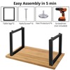 Metal Table Legs Heavy Duty Furniture Legs Square Tube Desk Legs Dining Table Legs Office Tables Computer Desk Legs DIY Bench Legs Set of 2 - 4 of 4
