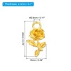 Unique Bargains Alloy  Elegant Sophisticated Jewelry Making Mini Rose Flower Pendants 50 Pcs - 2 of 4