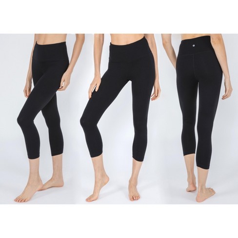 90 Degree By Reflex Womens High Waist Tummy Control Shapewear – Power Flex  Capri - Black 3 Pack - Medium : Target