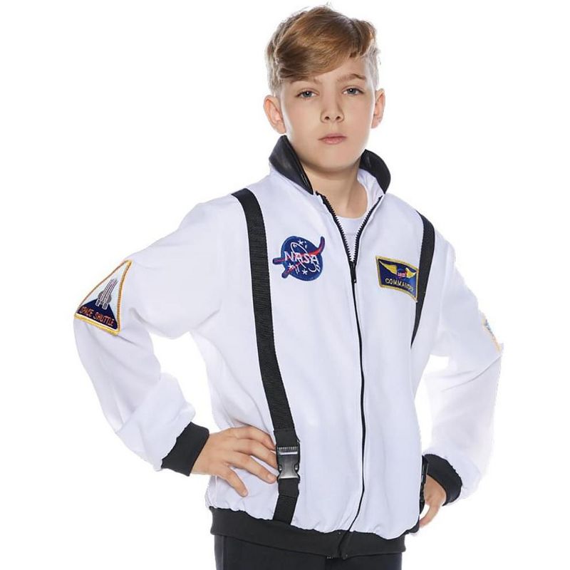 Underwraps Costumes White Astronaut Jacket Child Costume, 1 of 2