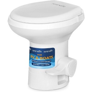 SereneLife Portable Outdoor Marine Toilet - Compact, Comfortable, and Easy-to-Clean - 1 of 4