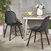 Set of 2 Posey Dining Chair, Black-Christopher Knight Home - 2 of 4