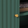 ChicFurnit Decorative Storage Cabinet Mid Century Modern TV Stand with Fluted Doors for Living Room, Green, 60.00"*19.30"*5.50" - 4 of 4