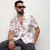 Campus Sutra Men Men's Chalk White:Blush Pink Maps Shirt - 2 of 3