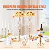 VEVOR 2PCS 55cm/21.65” Tall Crystal Wedding Flower Stand, Metal Wedding Centerpiece Vase, Gold Flower Holders Floral Display Rack, Gold - 3 of 4