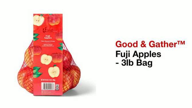 Fuji Apples - 3lb Bag - Good & Gather&#8482;, 2 of 5, play video