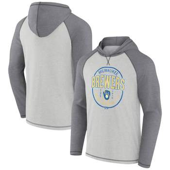 MLB Houston Astros Boys' Long Sleeve Twofer Poly Hooded Sweatshirt - XS