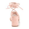 Journee Collection Womens Sevyn Open Square Toe Block Heel Sandals Rose 8.5 - 3 of 4