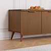 ChicFurnit Decorative Storage Cabinet Wavy Stripe Design with Golden Handles for Modern Living Room, Wood, 59.1"*13.8"*17.7" - 4 of 4