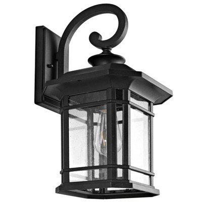 Cendra Outdoor Wall Lantern - Black - Safavieh