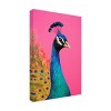 Canvas Wall Art - Treechild   'Beautiful Peacock' Wall Art for Living Room, Bedroom, or Office Décor by Trademark Fine Art - 2 of 4