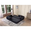 77.9" Convertible Sleeper Sofa Bed,3-Seater Folding Couch,Soft Corduroy Upholstered Sofa Bed for Living Room Bedroom-Baofuwish - 4 of 4