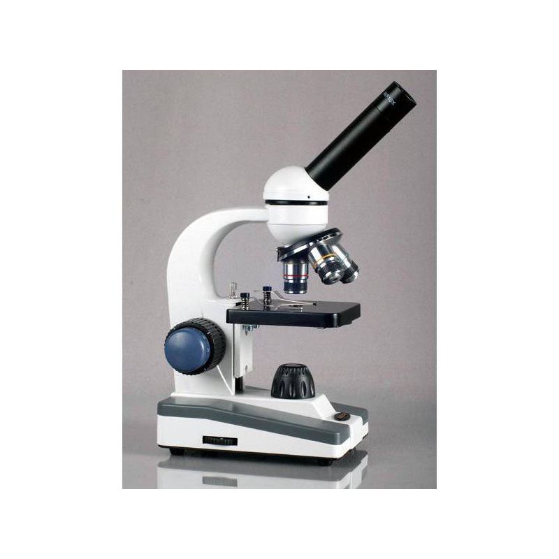 Portable 40X-1000X Monocular Student Microscope with Prepared Slides and Microscope Book - AmScope, 2 of 8