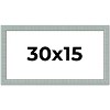 PosterPalooza | Panoramic Refined Blue Picture Frame - UV Acrylic, Foam Board Backing, Hanging Hardware - 2 of 4