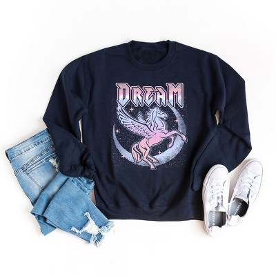 Simply Sage Market Women's Graphic Sweatshirt Dream Unicorn