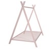 CAVINAS Tent-Shaped Bed Twin Size Modern Metal Bed Frame with Steel Slats and Triangle Bracket for Bedroom - 3 of 4