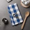 Design Imports  Buffalo Check Dishtowel Set 3 Piece, 20X30", Navy & Cream - 4 of 4