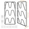 LunaLulinlk 2PCS Pot Lid Organizer Rack for Cabinet Door,3-Tier Pot Lids Holder,No Drilling, for Kitchen Storage,Classic Black - 3 of 4