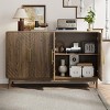 Mid-Century Modern Buffet Cabinet with Adjustable Shelves, Accent Storage Sideboard for Living Room, Dining Room, or Hallwa-The Pop Home - 3 of 4