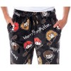 Harry Potter Juniors' Allover Chibi Characters Minky Plush Pajama Pants - 2 of 4