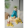 Ceramic Cheetah Taper Candle Holders – Set of 2 by Kalalou - 2 of 4