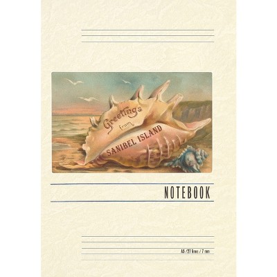 Vintage Lined Notebook Greetings from Sanibel Island, Florida - (Paperback)