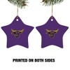 Mankato Primary Logo StarShaped Porcelain Holiday Christmas Tree Ornament  3.1" - 3 of 4