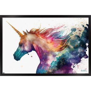 Trends International Ben Heine - Unicorn Framed Wall Poster Prints - 1 of 4