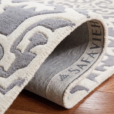 Handmade Premium Wool Tufted Square Blue Rug - 59"