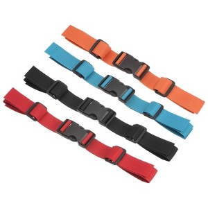 Unique Bargains Adjustable Quick-Release Buckle Backpack Chest Straps 4 Pcs - 1 of 4