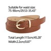 INSPIRE CHIC Women's Alligator Embossed Belts Leather Waist Alloy Pin Buckle Belt - 3 of 4