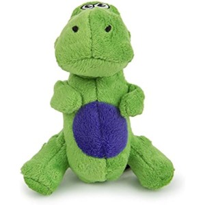 goDog Just For Me Dinos T-Rex Squeaky Plush Dog Toy, Chew Guard Technology - Green, Mini - 1 of 1