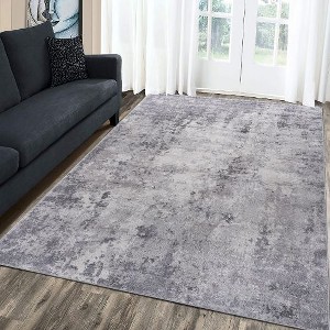 Kumasinova Stain-Resistant Area Rug, Non-Shedding Door Mat,Kid & Pet-Friendly, Abstract Area Rug for Living Room, Latex-Free Cotton Backing - 1 of 4