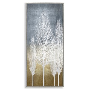 Stupell Industries Tall Tree Silhouettes Abstraction, 13" x 30" - 1 of 4